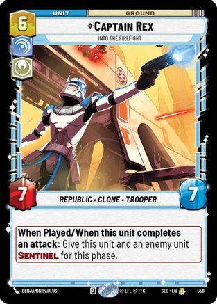 Captain Rex - Into the Firefight (Foil) [SEC - 558]