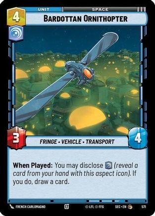 Bardottan Ornithopter (Foil) [SEC - 571]