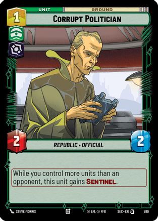 Corrupt Politician (Foil) [SEC - 589]