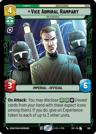 Vice Admiral Rampart - On Schedule (Foil) [SEC - 595]