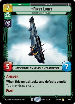 First Light - Threatening Elegance (Foil) [SEC - 598]