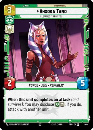 Ahsoka Tano - I Learned It from You (Foil) [SEC - 606]