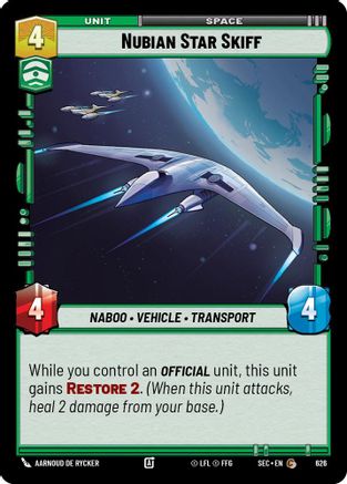 Nubian Star Skiff (Foil) [SEC - 626]