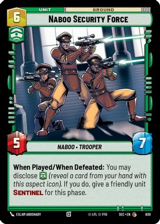 Naboo Security Force (Foil) [SEC - 630]