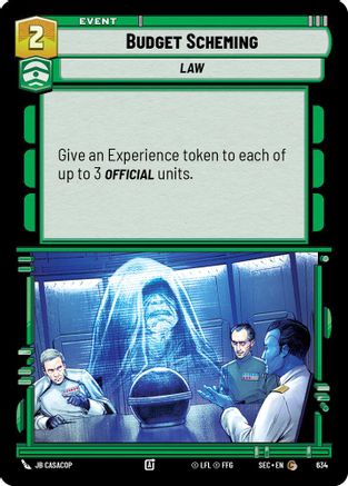 Budget Scheming (Foil) [SEC - 634]