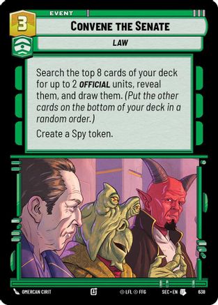Convene the Senate (Foil) [SEC - 638]