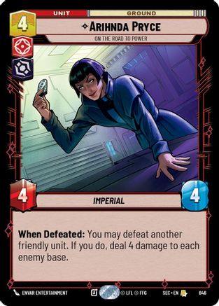 Arihnda Pryce - On the Road to Power (Foil) [SEC - 646]