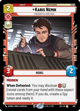 Karis Nemik - Freedom is a Pure Idea (Foil) [SEC - 658]