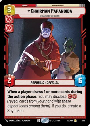 Chairman Papanoida - Undaunted Diplomat (Foil) [SEC - 669]