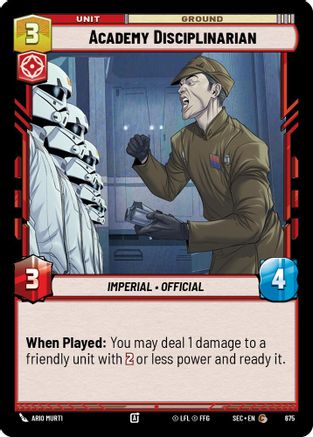 Academy Disciplinarian (Foil) [SEC - 675]