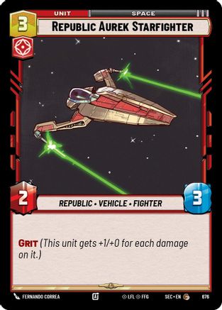 Republic Aurek Starfighter (Foil) [SEC - 676]