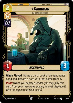 Garindan - Information Broker (Foil) [SEC - 696]