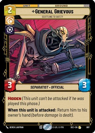 General Grievous - Scuttling to Safety (Foil) [SEC - 697]