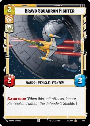 Bravo Squadron Fighter (Foil) [SEC - 709]