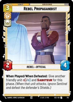 Rebel Propagandist (Foil) [SEC - 712]