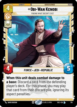 Obi-Wan Kenobi - Finding What Doesn't Exist (Foil) [SEC - 715]