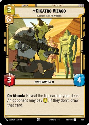 Cikatro Vizago - Business is What Matters (Foil) [SEC - 728]