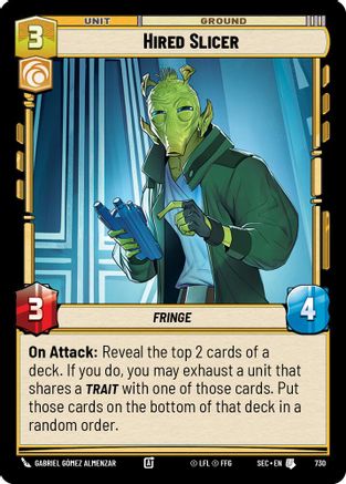 Hired Slicer (Foil) [SEC - 730]
