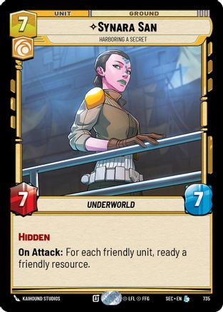 Synara San - Harboring a Secret (Foil) [SEC - 735]