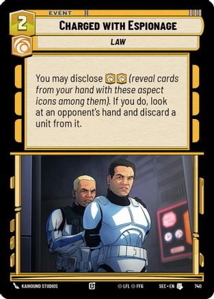 Charged with Espionage (Foil) [SEC - 740]