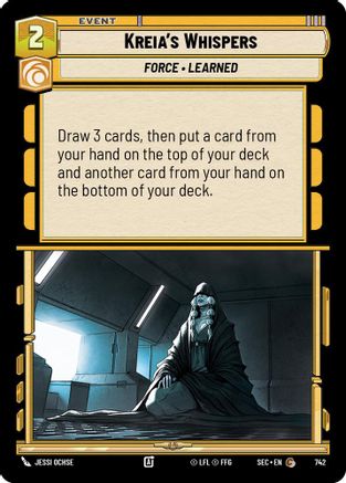 Kreia's Whispers (Foil) [SEC - 742]