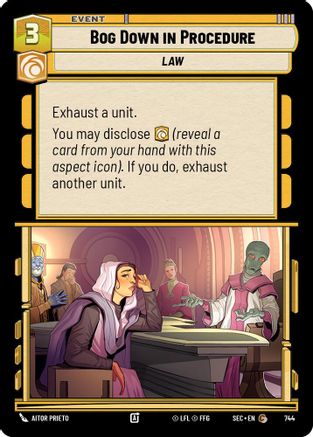 Bog Down in Procedure (Foil) [SEC - 744]