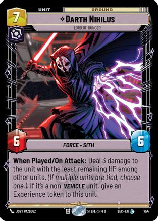 Darth Nihilus - Lord of Hunger (Foil) [SEC - 754]