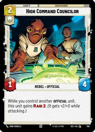 High Command Councilor (Foil) [SEC - 759]