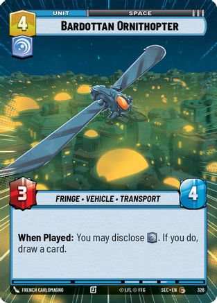 Bardottan Ornithopter (Hyperspace) [SEC - 326]