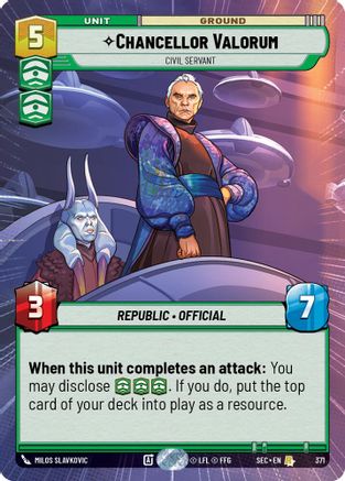 Chancellor Valorum - Civil Servant (Hyperspace) [SEC - 371]