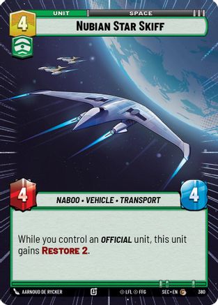 Nubian Star Skiff (Hyperspace) [SEC - 380]