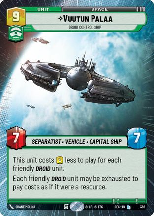 Vuutun Palaa - Droid Control Ship (Hyperspace) [SEC - 386]