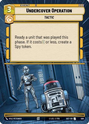 Undercover Operation (Hyperspace) [SEC - 500]