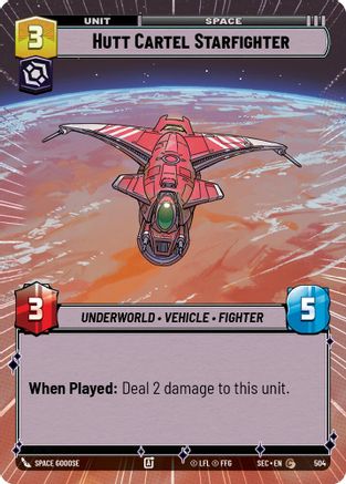 Hutt Cartel Starfighter (Hyperspace) (504) - Secrets of Power