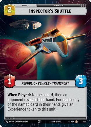 Inspector's Shuttle (Hyperspace) [SEC - 524]