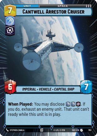 Cantwell Arrestor Cruiser (Hyperspace Foil) [SEC - 793]
