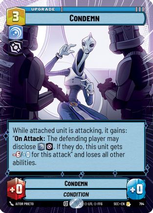 Condemn (Hyperspace Foil) [SEC - 794]