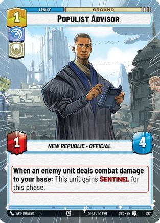 Populist Advisor (Hyperspace Foil) [SEC - 797]