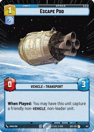 Escape Pod (Hyperspace Foil) [SEC - 812]
