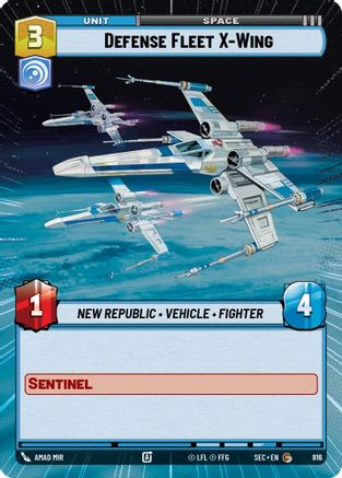 Defense Fleet X-Wing (Hyperspace Foil) [SEC - 816]