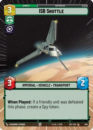 ISB Shuttle (Hyperspace Foil) [SEC - 839]