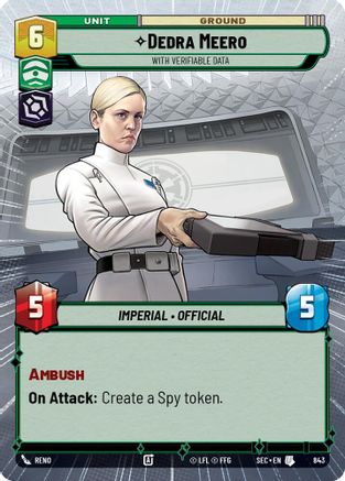 Dedra Meero - With Verifiable Data (Hyperspace Foil) [SEC - 843]