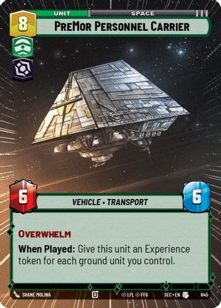 PreMor Personnel Carrier (Hyperspace Foil) [SEC - 845]