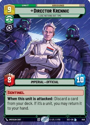 Director Krennic - I Lose Nothing But Time (Hyperspace Foil) [SEC - 846]
