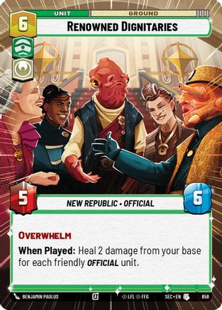 Renowned Dignitaries (Hyperspace Foil) [SEC - 858]