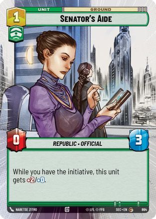 Senator's Aide (Hyperspace Foil) [SEC - 864]