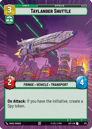 Taylander Shuttle (Hyperspace Foil) [SEC - 871]