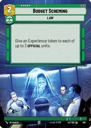 Budget Scheming (Hyperspace Foil) [SEC - 880]