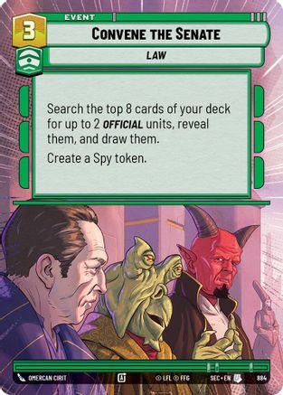 Convene the Senate (Hyperspace Foil) [SEC - 884]