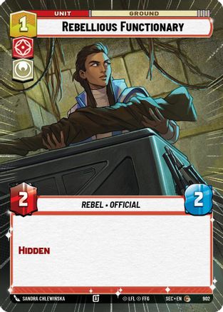 Rebellious Functionary (Hyperspace Foil) [SEC - 902]